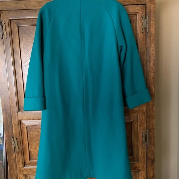 Classic CXT Women's A-line Teal wool Coat. Mint condition! - Picture 4 of 8